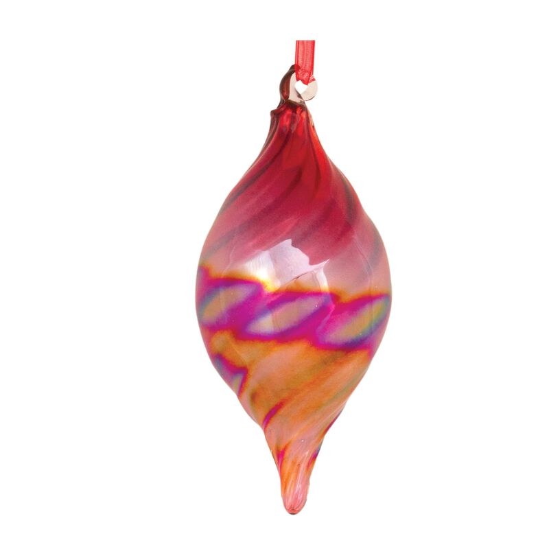 Set of 12 Iridescent Glass Ornaments – Elegant Christmas Tree Decorations with Shimmering, Reflective Finish