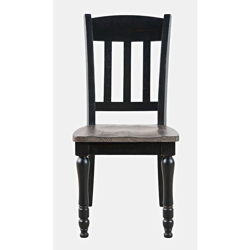 Jofran Madison County Rustic Reclaimed Pine Farmhouse Slatback Dining Chair (Set of 2)