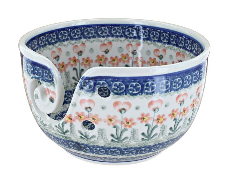 Blue Rose Polish Pottery Alyce Yarn Bowl