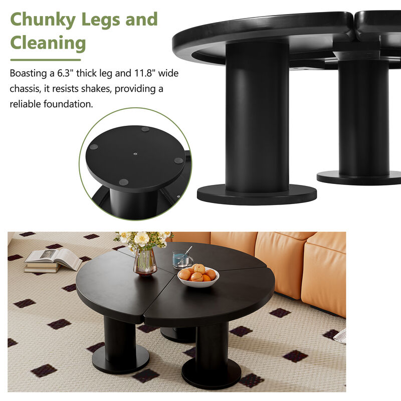 Merax Minimalist Painting Coffee Table