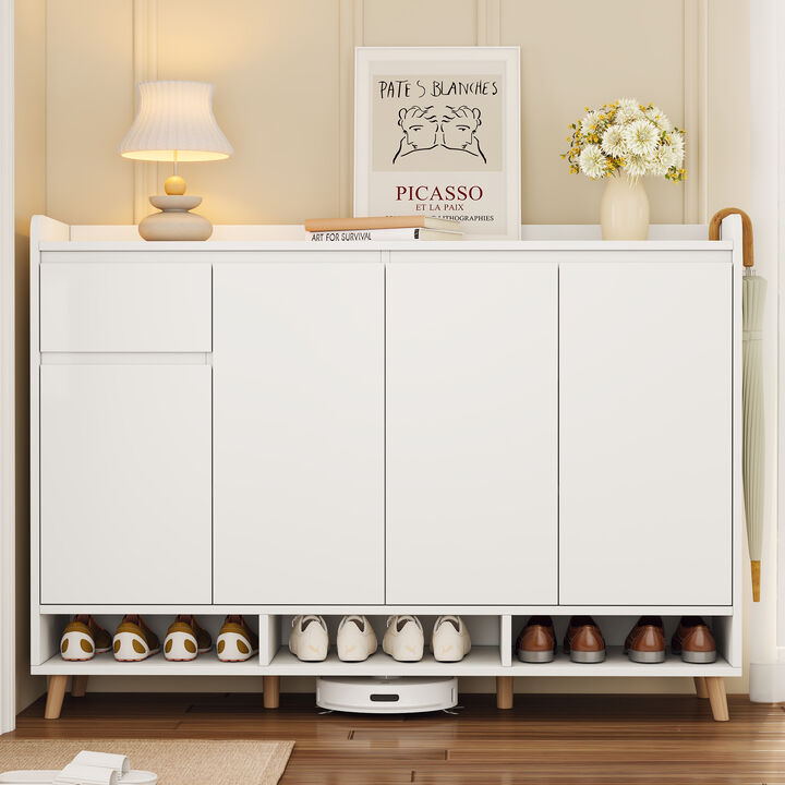 Contemporary Shoe Cabinet with Adjustable Shelves