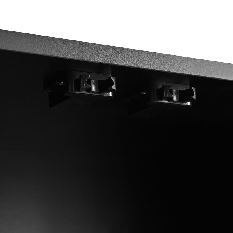 Merax Minimalist Shoe Cabinet  with Fluted Doors