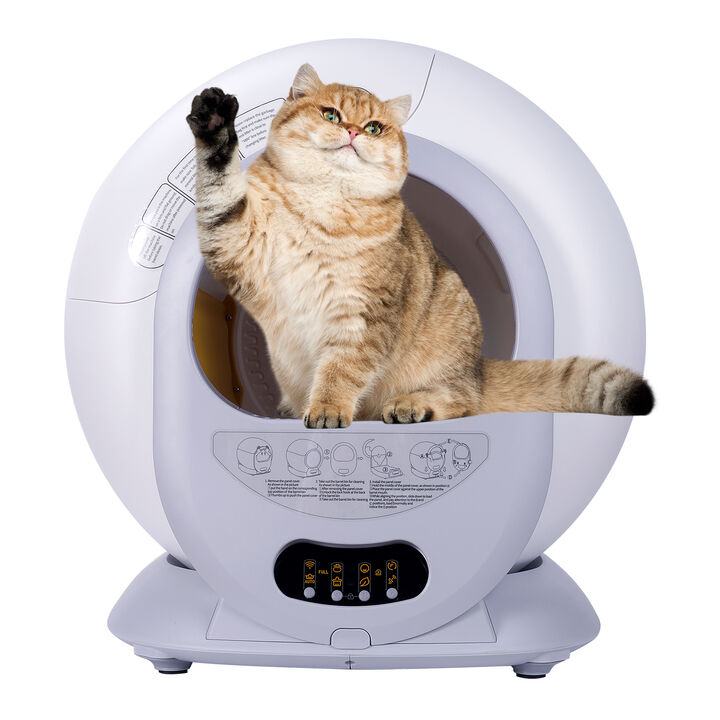 Streamdale Smart Scoop: Auto-Cleaning Cat Litter Box with Odor Removal