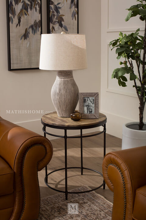 St. Armand Round End Table