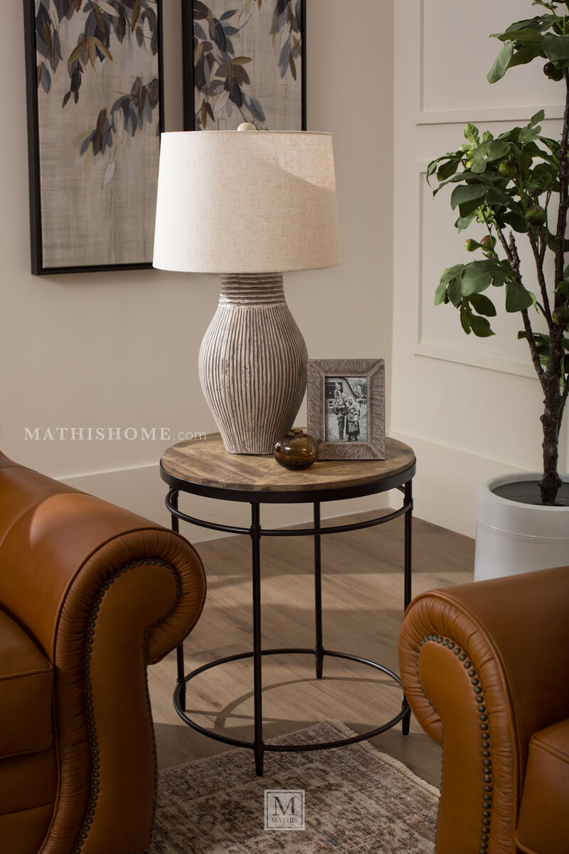 St. Armand Round End Table