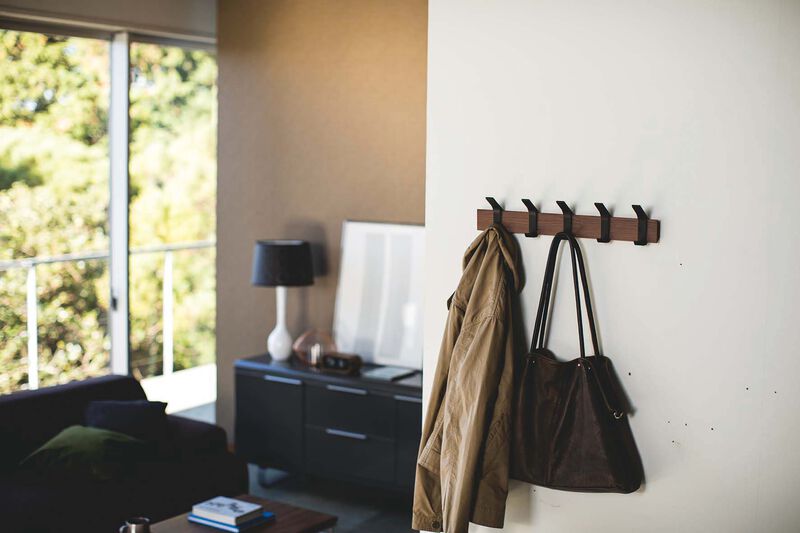 Wall-Mounted Coat Hanger - Steel & Wood