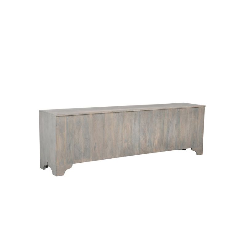 Taran Designs Grayson 6-door Carved Solid Wood TV Stand