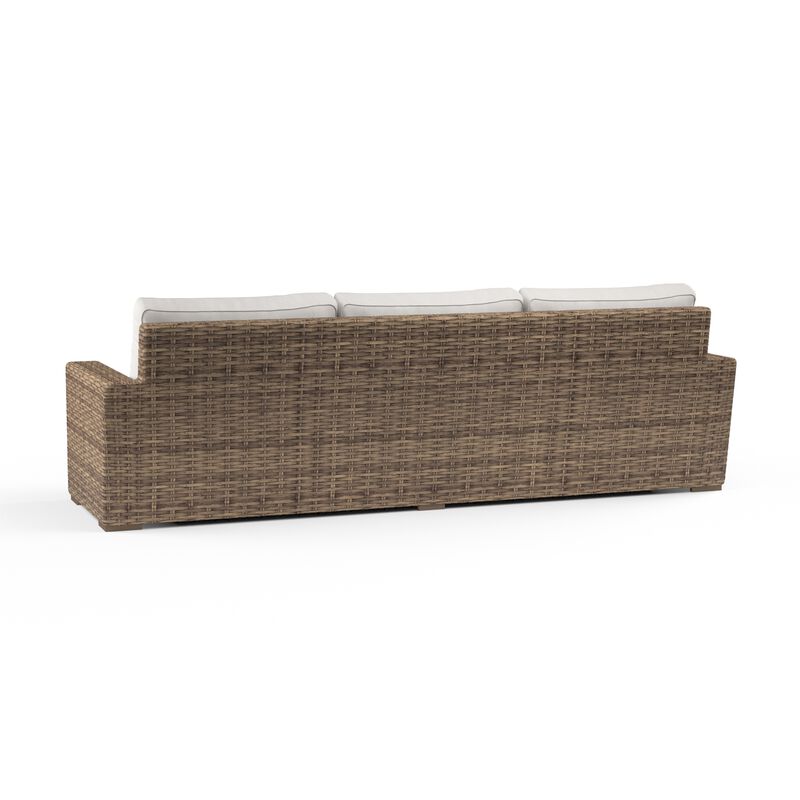 Havana Sofa in Canvas Flax w/ Self Welt