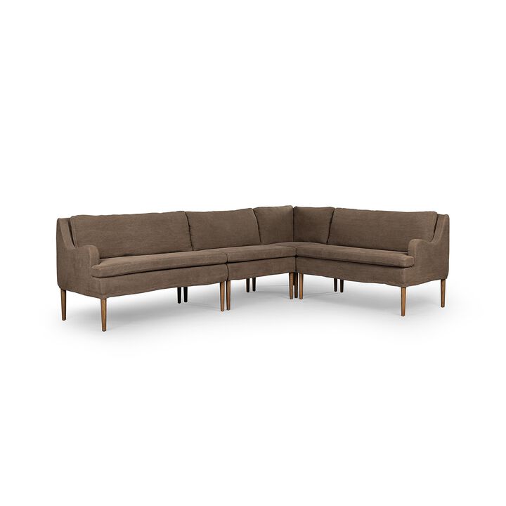 Aurelia 114" L-Shaped Dining Banquette