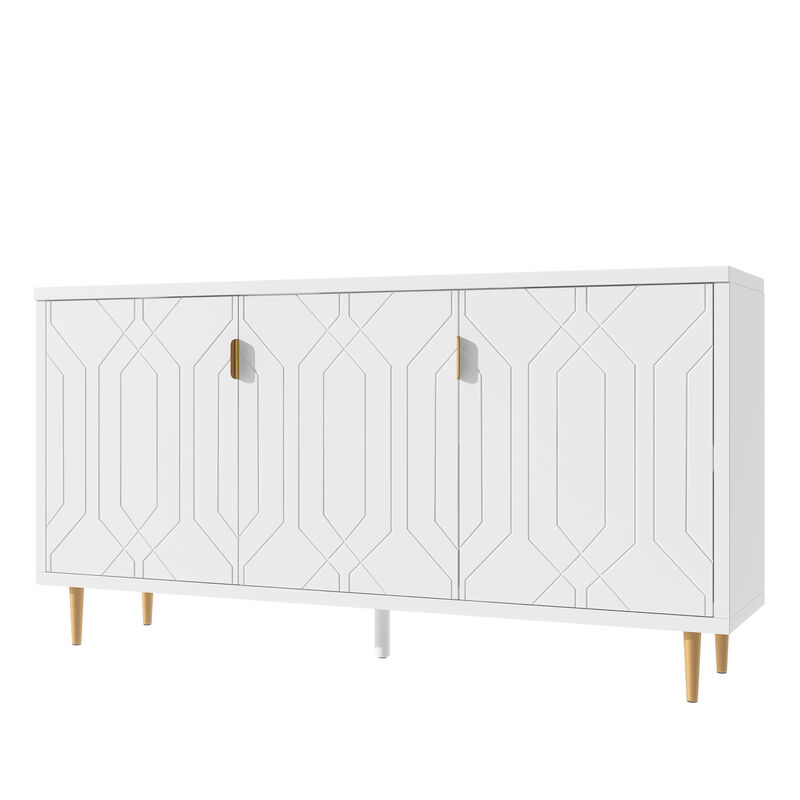 Adjustable Shelves TV Stand for 70" TV