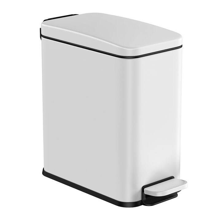 2.6 Gallon Small Trash Bin with Lid for Compact and Convenient Waste Management