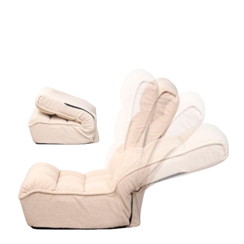 Hivvago Single Seater Japanese Style Thick Cushioned Lazy Tatami Recliner Sofa