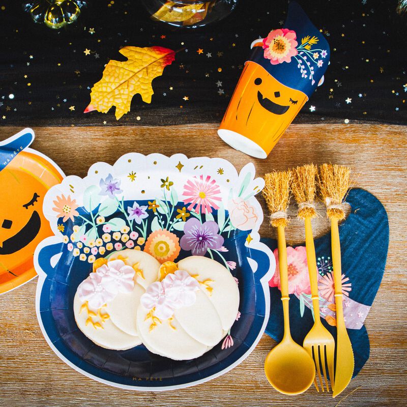 Ma Fete Halloween Paper Cups With Sleeves