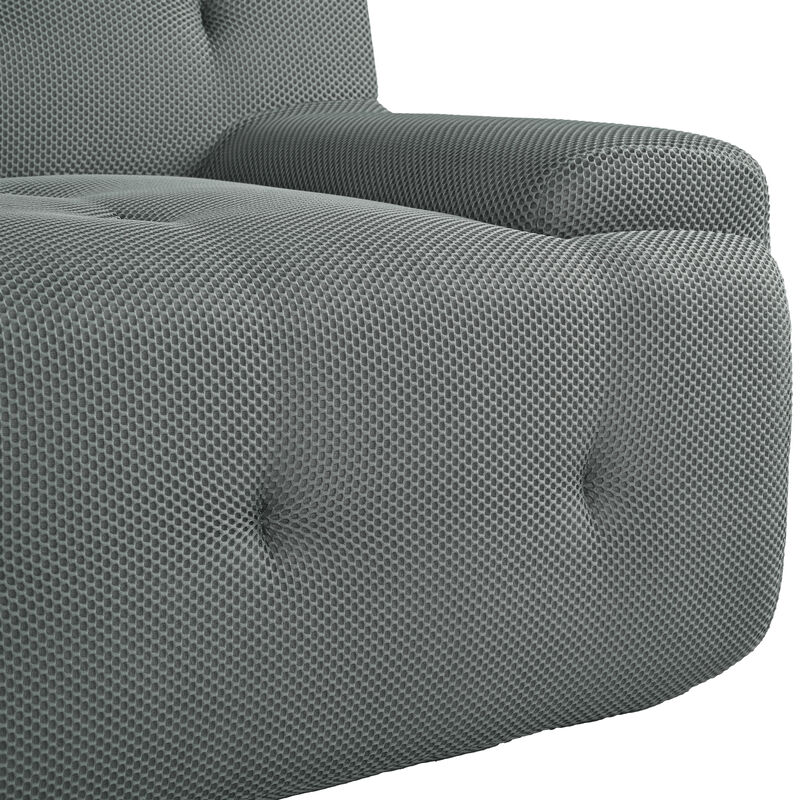 Merax Modern Tufted Fabric Upholstered Sofa