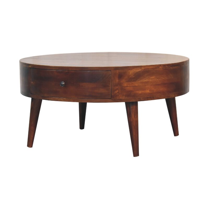 Odyssey Solid Wood 2 Drawer Chestnut Coffee Table