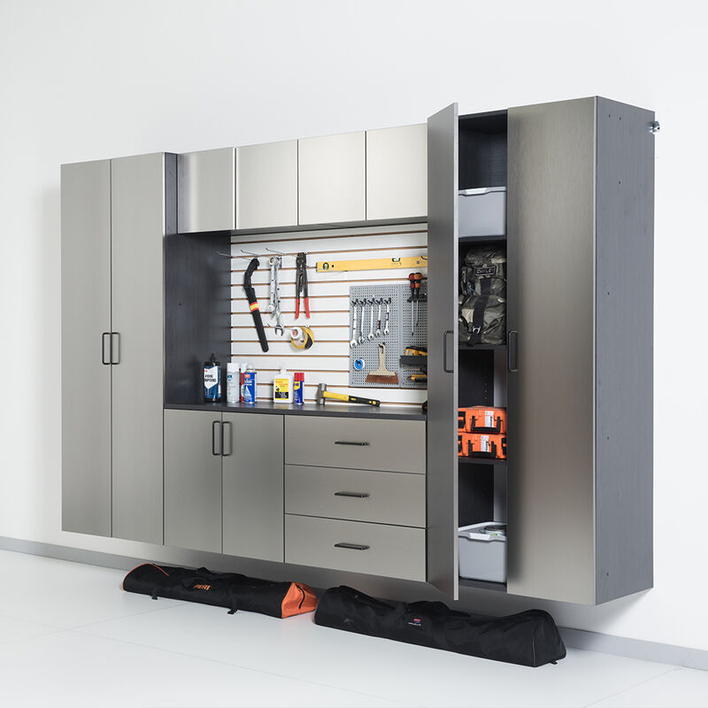 Astro Series 128 in. W x 79 in. H x 20 in. D Garage Cabinet Set A (7-Piece)