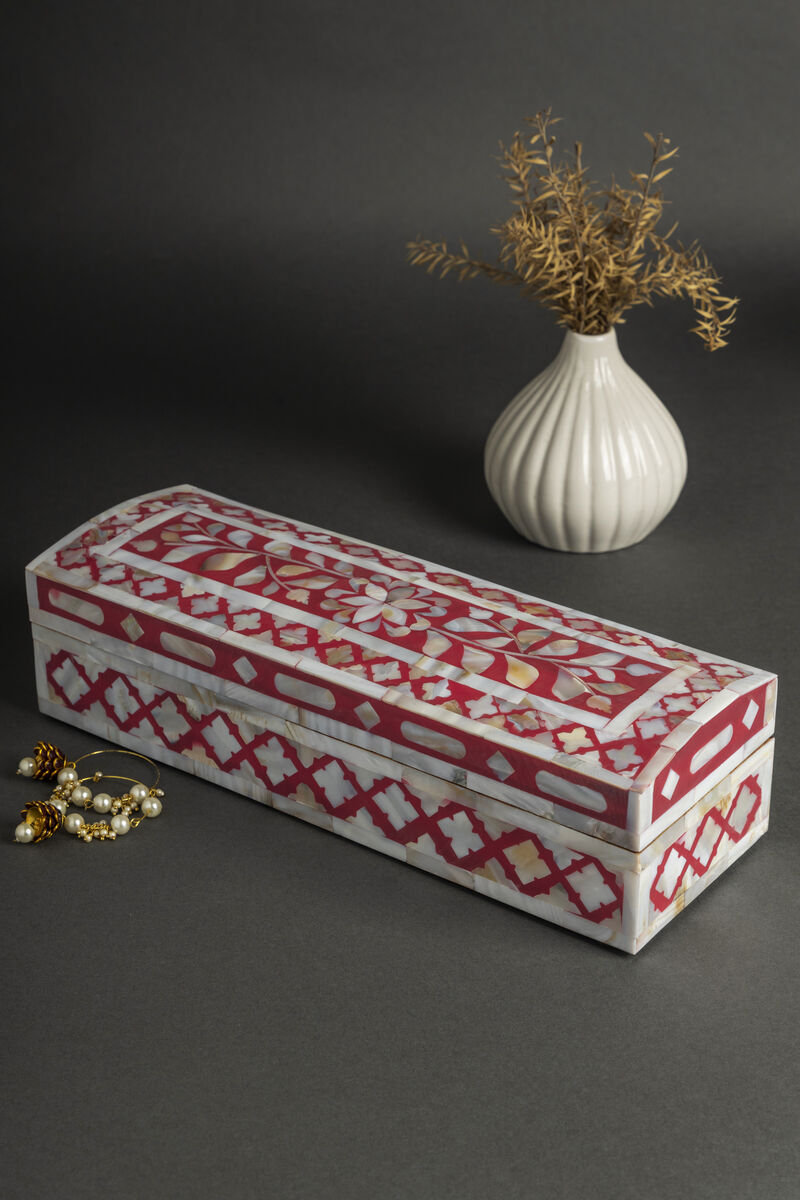 Jodhpur Mother of Pearl Decorative Box - 12"