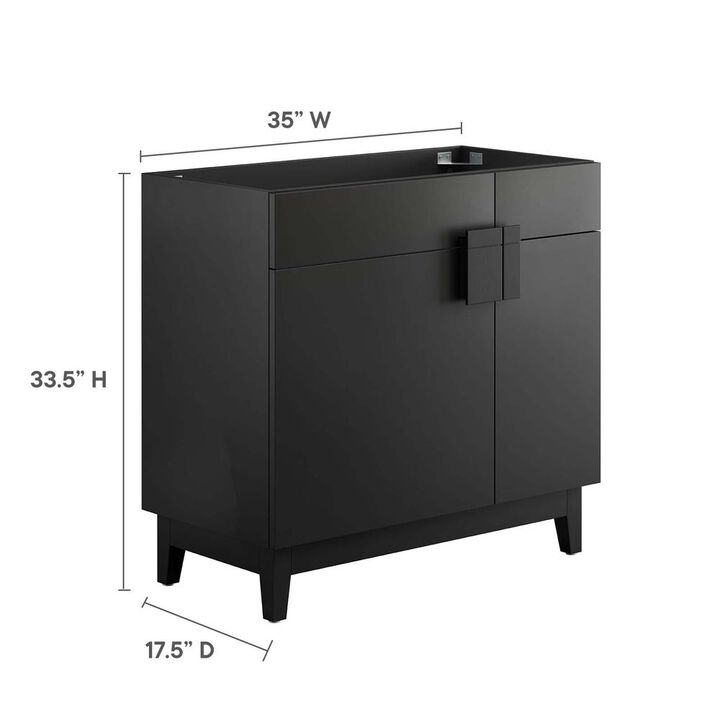 Modway Miles 36” Bathroom Vanity Cabinet (Sink Basin Not Included)