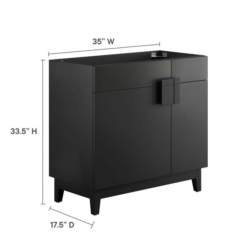 Modway Miles 36” Bathroom Vanity Cabinet (Sink Basin Not Included)