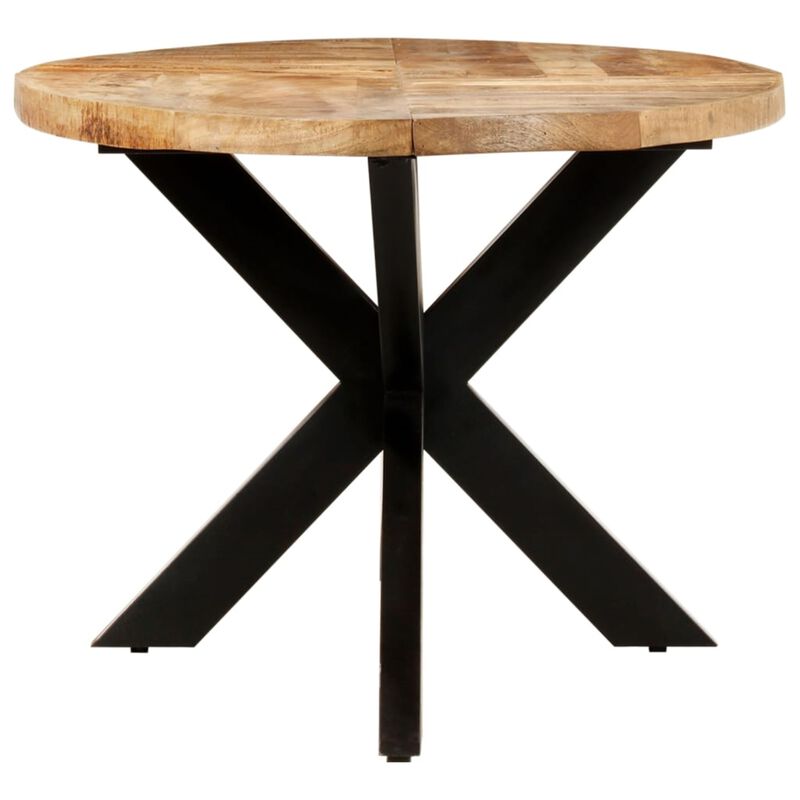 vidaXL Dining Table Oval 78.7"x39.3"x29.5" Rough Mango Wood