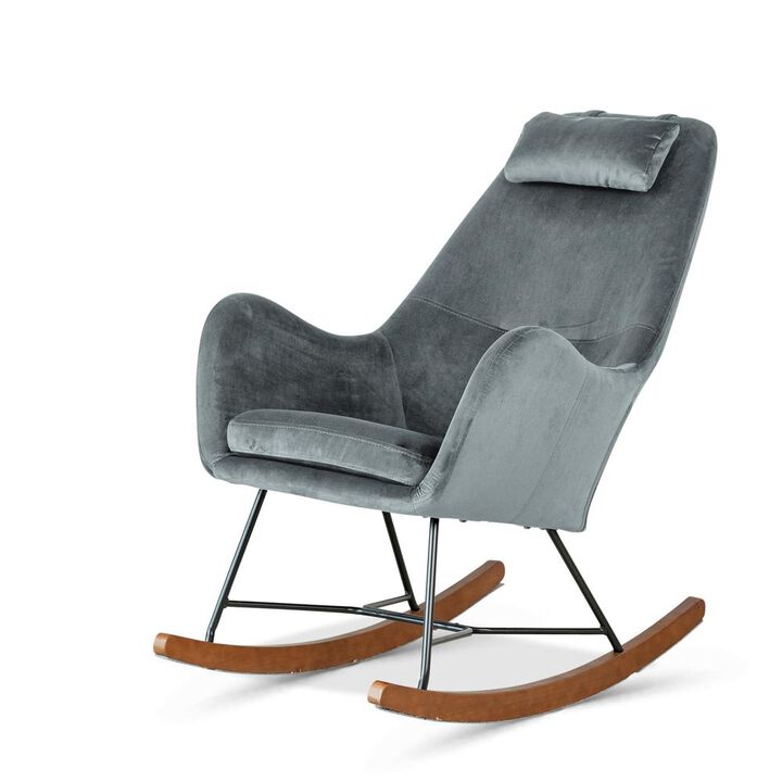 Ashcroft Furniture Co Chelsea Velvet Rocking Chair