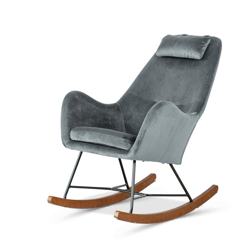 Ashcroft Furniture Co Chelsea Velvet Rocking Chair