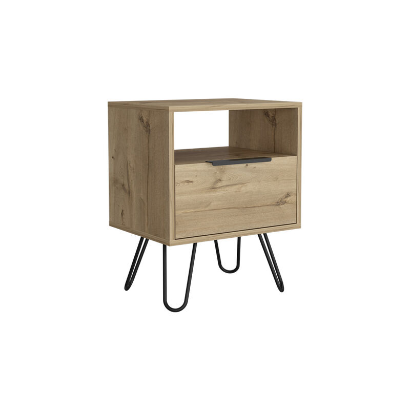Nightstand Skyoner, Bedroom, Light Oak