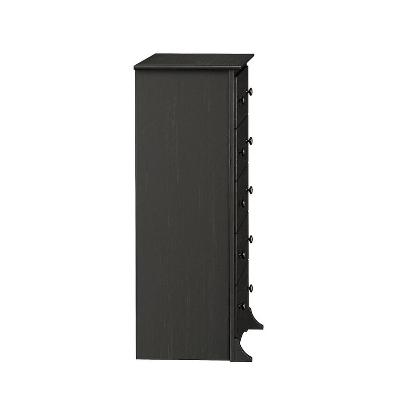 Prepac Sonoma 5-Drawer Chest, Washed Black