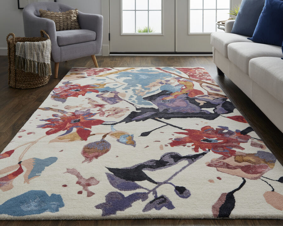 Dafney 8863F Red/Blue/Purple 2' x 3' Rug