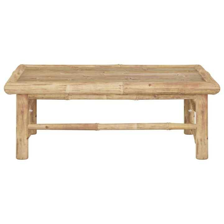 vidaXL Garden Table 25.6"x25.6"x11.8" Bamboo
