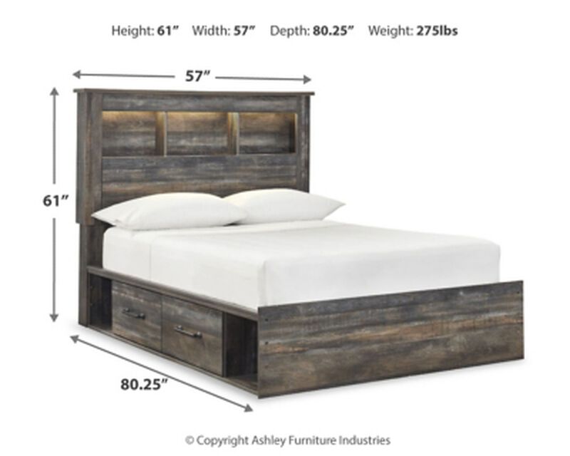 Drystan Full Bookcase Bed