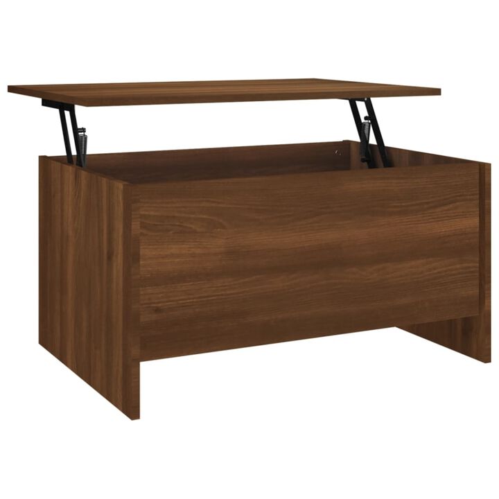 vidaXL Coffee Table Brown Oak 31.5"x21.9"x16.3" Engineered Wood