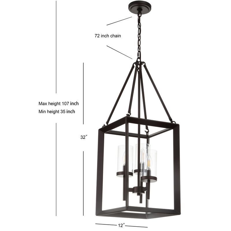 Anna 3-light Metal/Glass LED Pendant