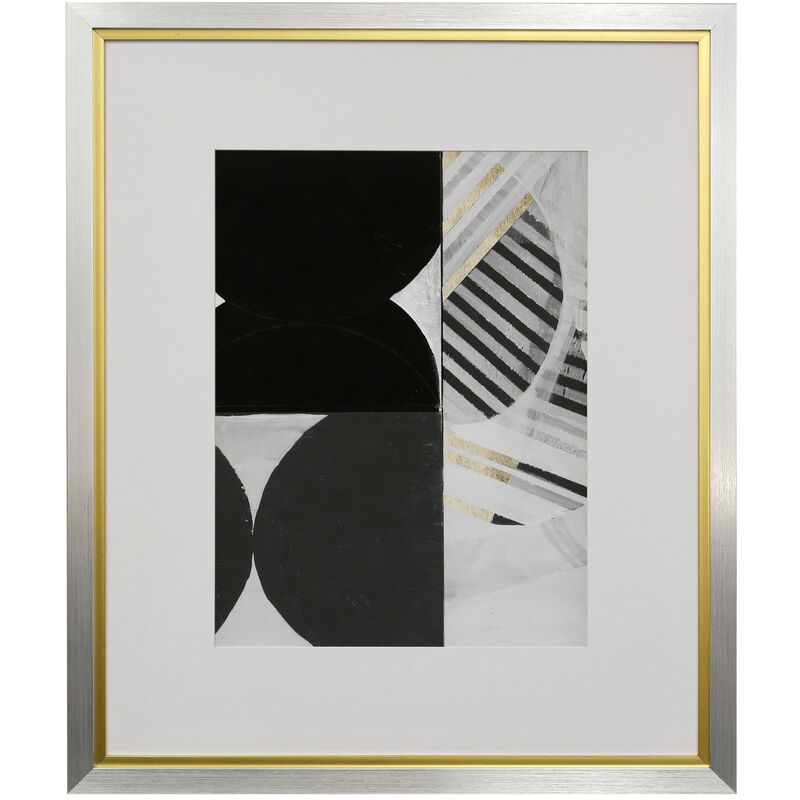 Stripes & Circles II Framed Print