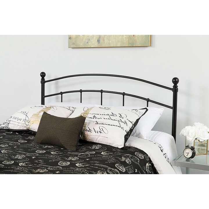 Hivvago Twin size Contemporary Classic Black Metal Headboard