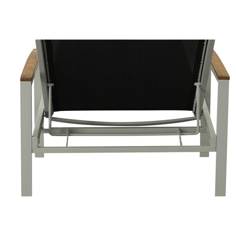 Carolina Living Braylee Reclining Chaise Lounge - Black