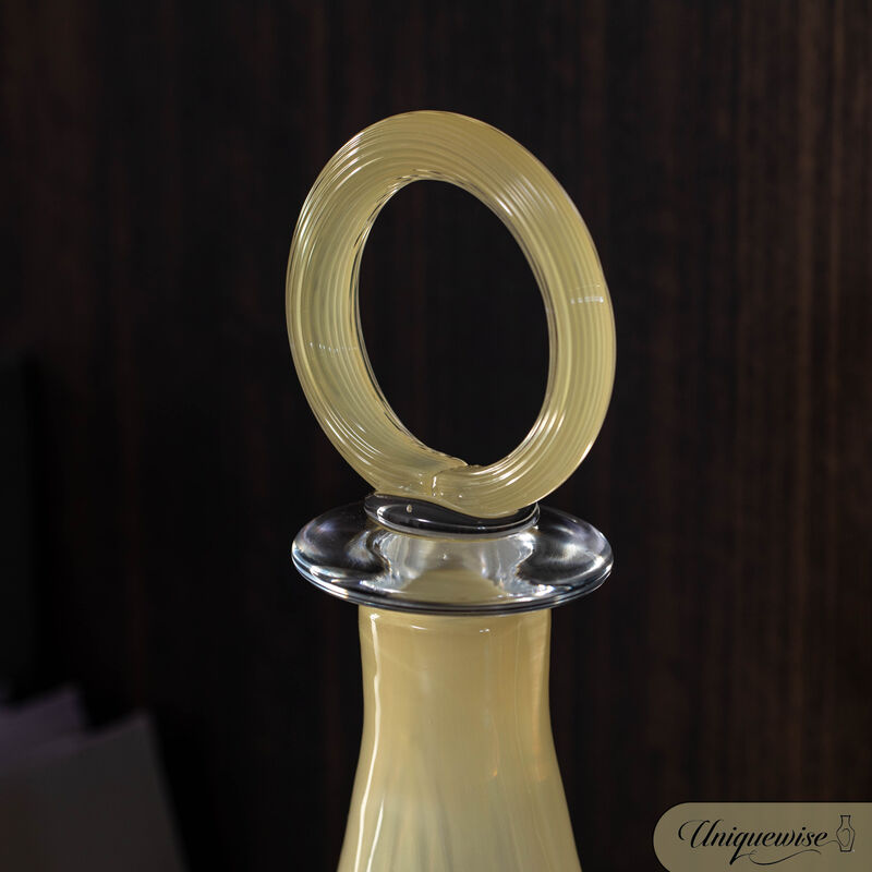 Unique 20-Inch Decanter Glass Vase