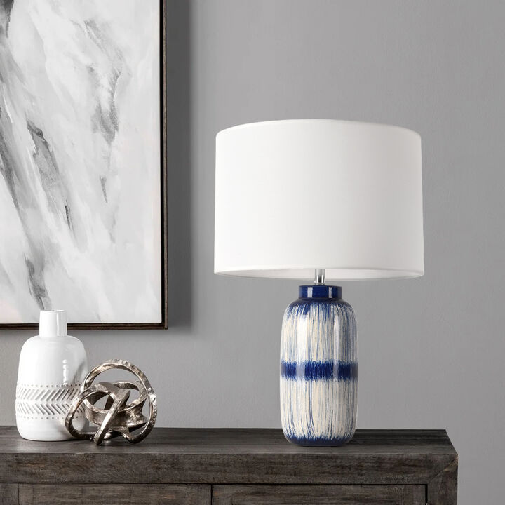 Pasargad Home Garcia Collection Metal & Ceramic Table Lamp Lights