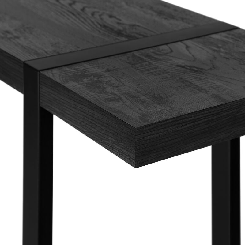 Monarch Specialties I 2861 Accent Table, Console, Entryway, Narrow, Sofa, Living Room, Bedroom, Metal, Laminate, Black, Contemporary, Modern
