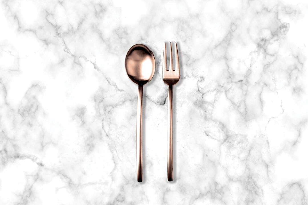 Due Ice Bronze Serving Set 2 Pieces
