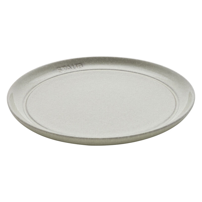 Staub Ceramic Dinnerware 4-pc 9-inch Salad Plate Set - White Truffle