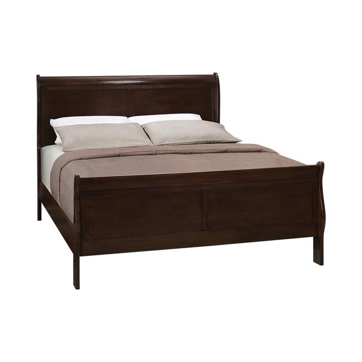 Coaster Co. of America Louis Philippe Full Panel Sleigh Bed Cappuccino
