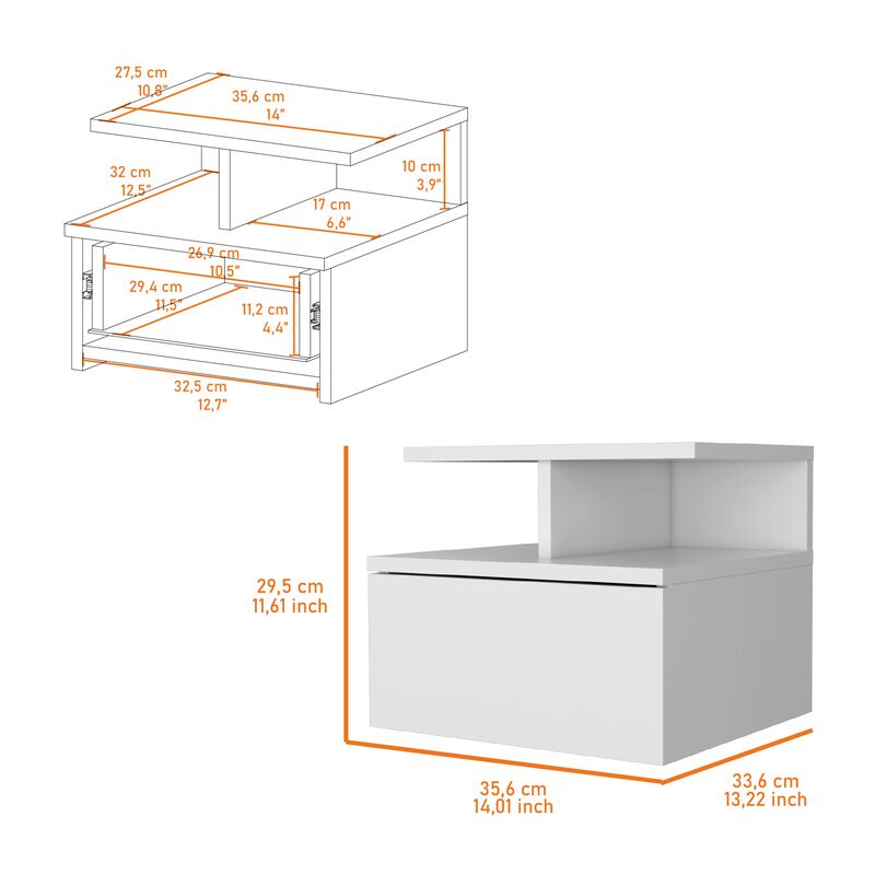 Augusta Floating Nightstand