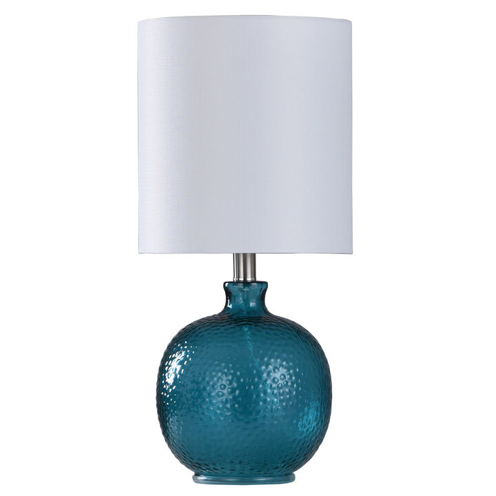 Cerulean Spanish Glass Ball Lamp (Set of 2)