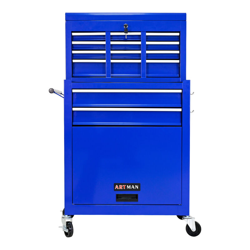 High Capacity Rolling Tool Chest With Wheels And Drawers, 8-Drawer Tool Storage Cabinet