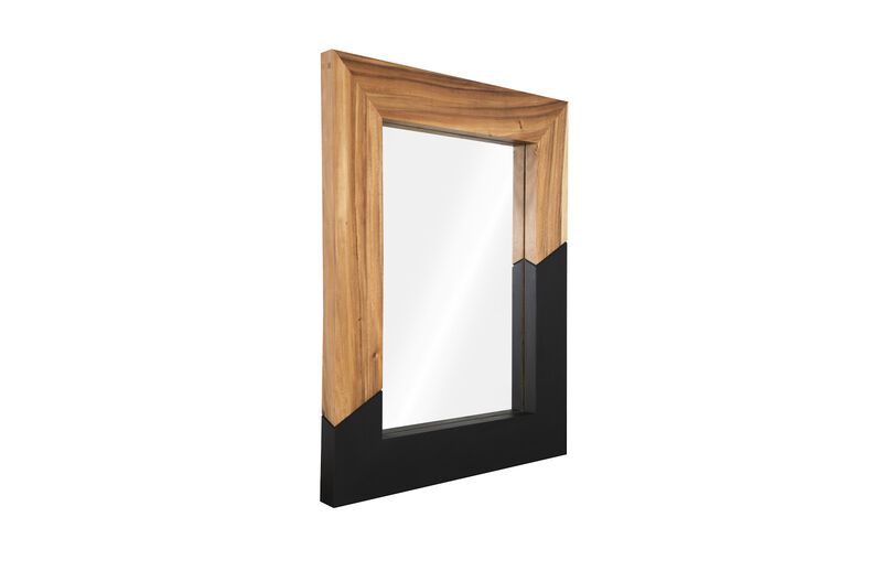 Geometry Wood Small Mirror