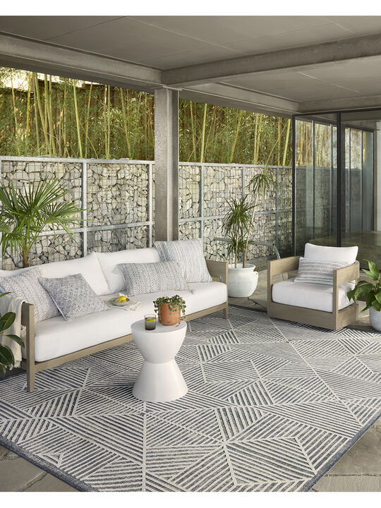 Rainier RAI03 Denim 5'3" x 7'7" Rug