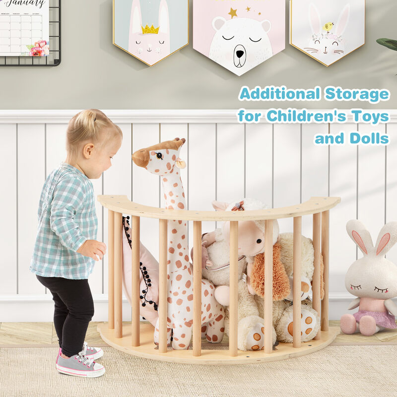 6 in 1 Kids Climbing Arch Playset wIth Removable Cushion and Stoppers