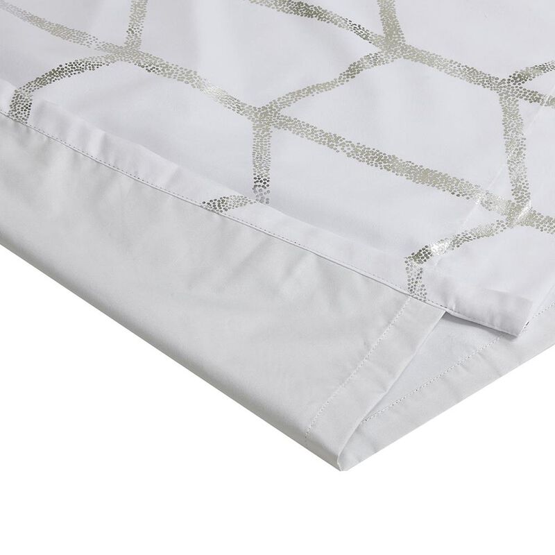 Belen Kox Metallic Print Total Blackout Curtain Panel, Belen Kox