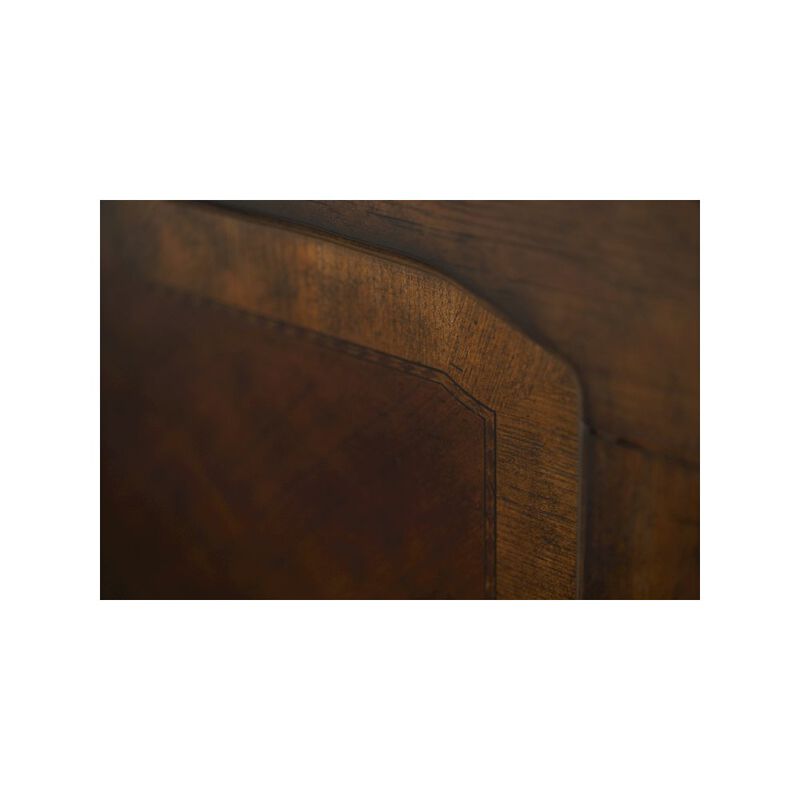 Michael Amini Windsor Court Eastern King Masion Bed - Vintage Fruitwood